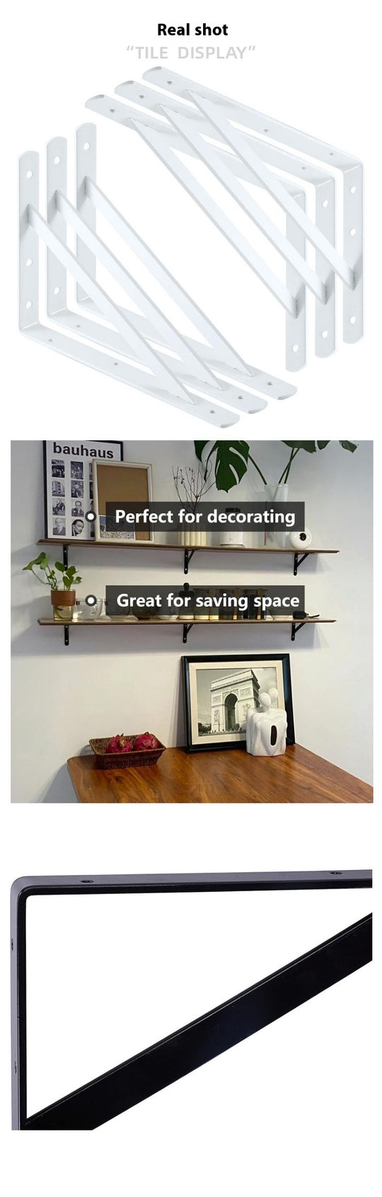 Iron Holder Carrier Porting Plate Bracket Bookshelf Holder