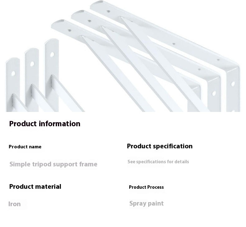 Iron Holder Carrier Porting Plate Bracket Bookshelf Holder